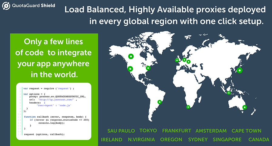 Heroku Static IP Proxy’s in 7 Global Regions